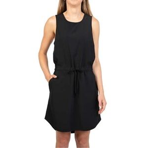 TILLEY Travel Dress Tie Waist • Black • Size Small